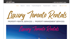 Desktop Screenshot of luxurytorontorentals.com